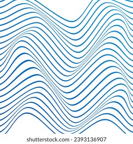 ABSTRACT COLORFUL WAVY LINES PATTERN GRADIENT BLUE COLOR BACKGROUND. COVER DESIGN, POSTER