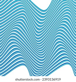 ABSTRACT COLORFUL WAVY LINES PATTERN GRADIENT BLUE COLOR BACKGROUND. COVER DESIGN, POSTER