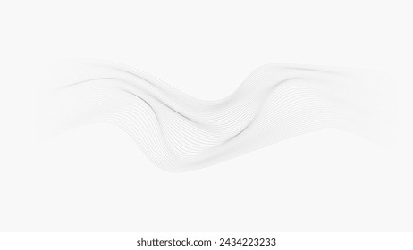 ABSTRACT COLORFUL WAVY LINES PATTERN GRADIENT GREY COLOR BACKGROUND. COVER DESIGN, POSTER, MUSIC, SCIENCE,WIND, OCEAN