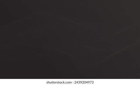 ABSTRACT COLORFUL WAVY LINES PATTERN GRADIENT ORANGE COLOR DARK BACKGROUND. COVER DESIGN, POSTER, MUSIC, SCIENCE,WIND, OCEAN