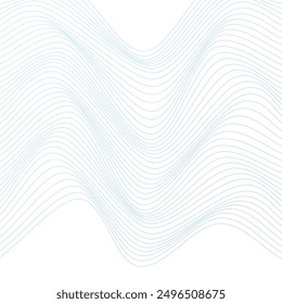 ABSTRACT COLORFUL WAVY LINES PATTERN GRADIENT BLUE COLOR ON WHITE BACKGROUND. GOOD FOR POSTER, WALLPAPER, COVER, FRAME, FLYER, SOCIAL MEDIA, GREETING CARD