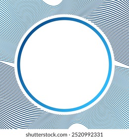 ABSTRACTAS COLORIDO DE LÍNEAS ONDULADAS DE FONDO DE COLOR AZUL DEGRADADO. BUENO PARA CARTEL, FONDO DE PANTALLA, CUBIERTA, MARCO, VOLANTE, REDES SOCIALES, TARJETA DE FELICITACIÓN