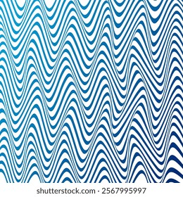 ABSTRACT COLORFUL WAVY LINES PATTERN GRADIENT BLUE COLOR BACKGROUND. GOOD FOR POSTER, WALLPAPER, COVER, FRAME, FLYER, SOCIAL MEDIA, GREETING CARD