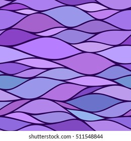 Abstract colorful wavy seamless pattern