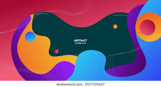 Abstrato colorido ondulado forma e fundo splash vetor projeto de conceito dinâmico. eps 10