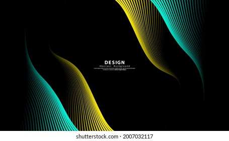 Abstract colorful wavy stripes background. Curved smooth design. Design for your ideas, Banners, Placards, Posters, wallpeper. Eps10 vector illustration.