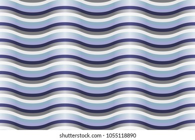 Abstract Colorful Wavy Stripes Pattern