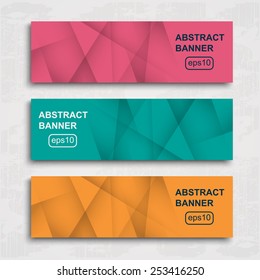 abstract colorful web banners