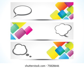 abstract colorful web banners vector illustration