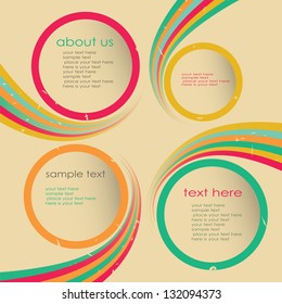 Abstract colorful web design