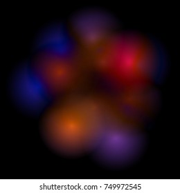 Abstract colorful weird light background vector. 