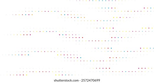 Abstract colorful and White Geometric Dot Pattern With Central Highlight