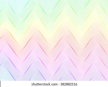 abstract colorful wireframe distortions, vector rhythmic composition 