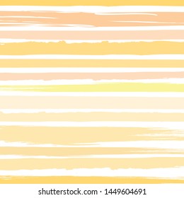 Abstract colorful yellow paint brush and strokes, stripes pattern background. colorful yellow nice brush strokes and hand drawn with horizontal lines pattern background
