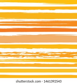 abstract colorful yellow paint brush and strokes,  stripes pattern background.  colorful nice brush strokes and hand drawn with horizontal lines pattern background 