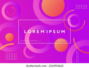 Abstract colorfull background geometric vector design on the background. Futuristic purple background.