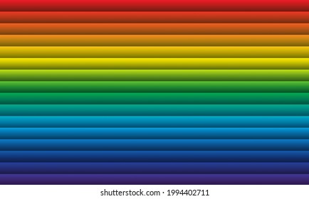 Resumen de fondo colorido. Arcoiris. Espectro visible. Plantilla de diseño infantil. Ilustración vectorial. EPS10. Olas espectrales que fluyen. Elemento de diseño para tecnología, ciencia o concepto moderno
