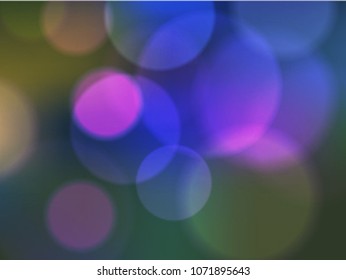 Abstract colorfull blurred circles