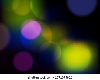 Abstract colorfull blurred circles