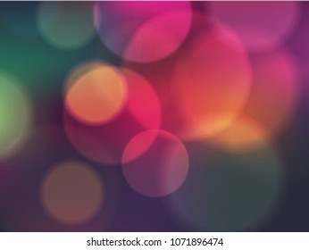 Abstract colorfull blurred circles