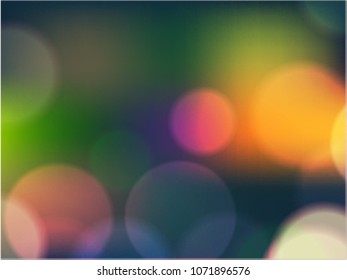 Abstract colorfull blurred circles
