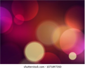Abstract colorfull blurred circles