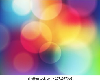 Abstract colorfull blurred circles