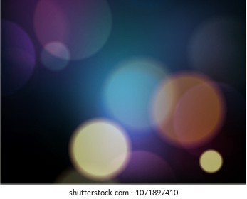 Abstract colorfull blurred circles
