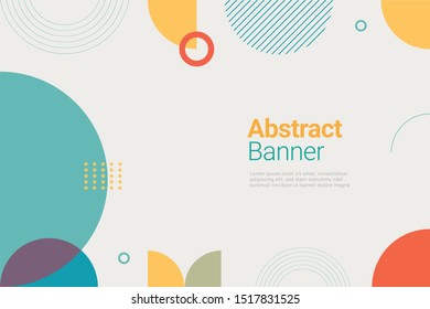 Abstract Colorfull Circle Background Illustration