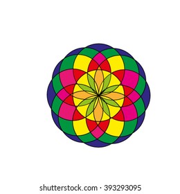 Abstract colorfull circle design. Vector illustration