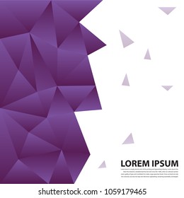 Abstract colorfull geometric polygon modern background 4