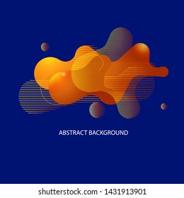 Abstract colorfull liquid background. Vector stock.
