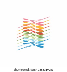 abstract colorfull logo design vector