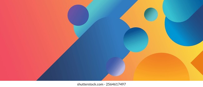 ABSTRACT COLORFULL RED banner background. Color gradient abstract background. Vector abstract graphic design banner pattern background web template