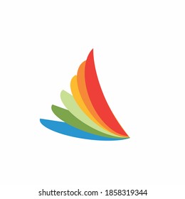 abstract colorfull swing design vector