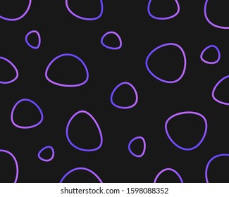 Abstract colorfull wave element for design. Digital frequency track equalizer. Stylized line art background. Vector illustration.Wave with dots created using blend tool.Curved wavy line, smooth stripe