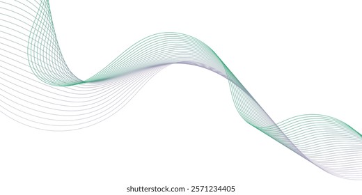 Abstract colorfull wave element for design. Digital frequency track equalizer. Stylized line art background.