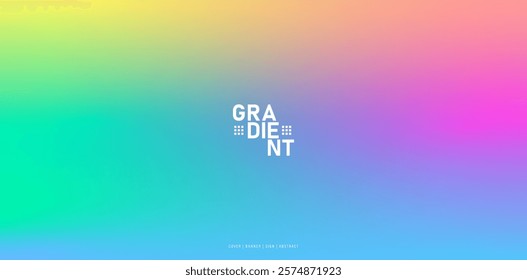 abstract colorfully gradient backgrounds with rainbow style models for website banner, poster and sign social media template, overlay picture element color, vivid blur images, wallpaper smooth display