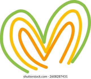 abstract colorfully line doodle art illustration 