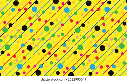 abstract coloring dot and line pattern can be used background.