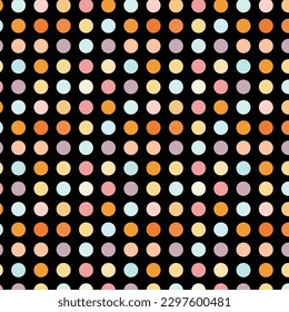 abstract coloring dot pattern with black bg.