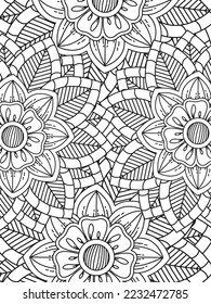  Abstract Coloring Pages For Adult And Kids Vector art.