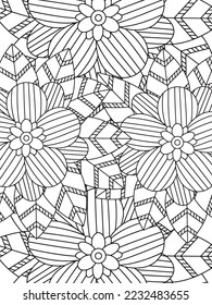 Abstract Coloring Pages For Adult And Kids Vector art.