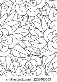 Abstract Coloring Pages For Adult And Kids Vector art.