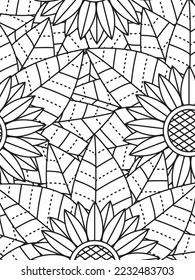 Abstract Coloring Pages For Adult And Kids Vector art.