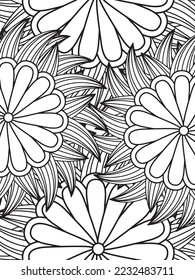 Abstract Coloring Pages For Adult And Kids Vector art.