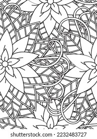Abstract Coloring Pages For Adult And Kids Vector art.