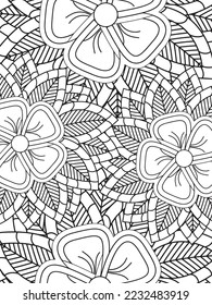 Abstract Coloring Pages For Adult And Kids Vector art.