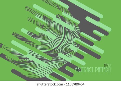 Abstract colors art pattern scene vector wallpaper on a green backgrounds