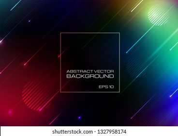 Abstrakter Farbhintergrund mit geometrischen Formen. Vektorillustration EPS10